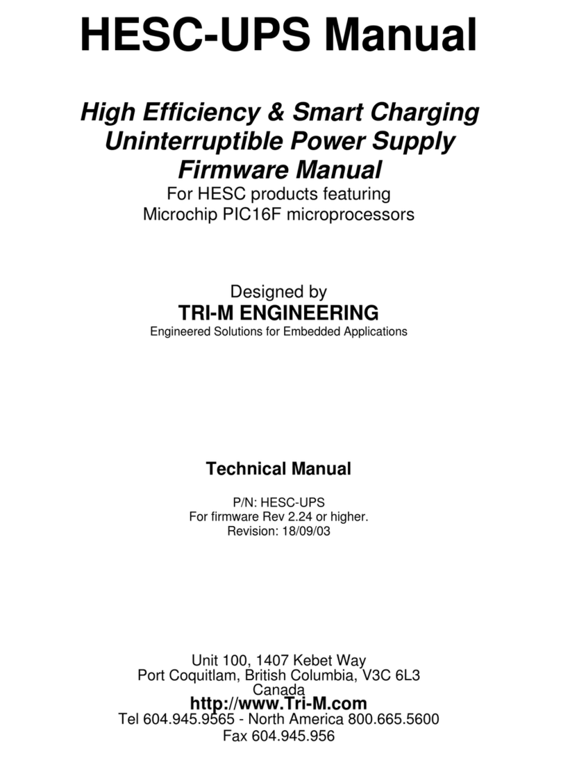 Tri-M HESC-UPS Firmware manual