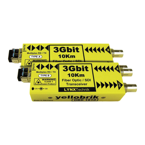LYNXTechnik Yellobrik OBD 1810 User manual