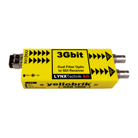 LYNXTechnik Yellobrik ORR 1802 User manual