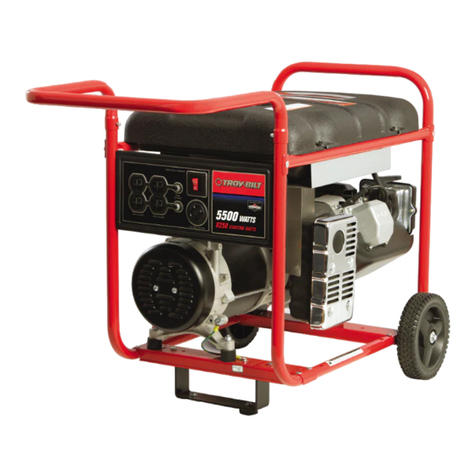 Troy-Bilt 5500 Watt quick start guide