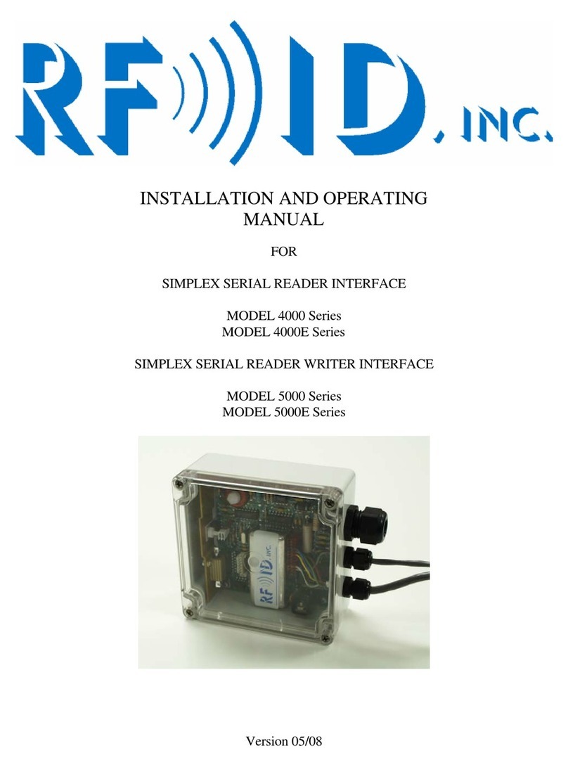 RFID 4000 Series Installation and operating manual