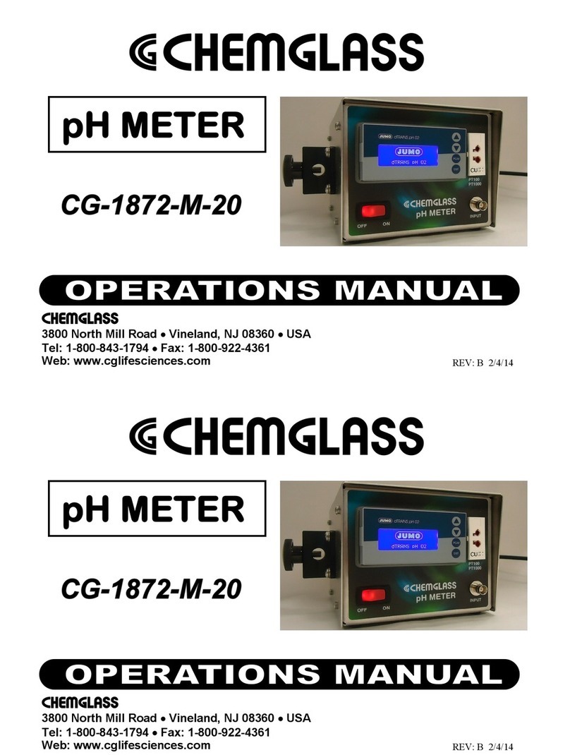 Chemglass CG-1872-M-20 Operation manual