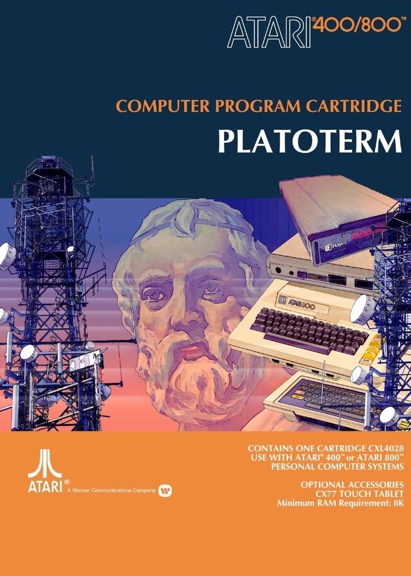 Warner Communications Atari PLATOTERM manual
