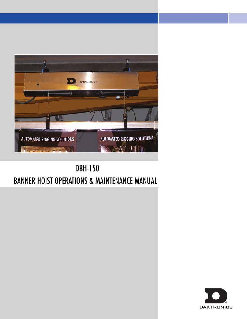 Daktronics DBH-150 Operation & maintenance manual