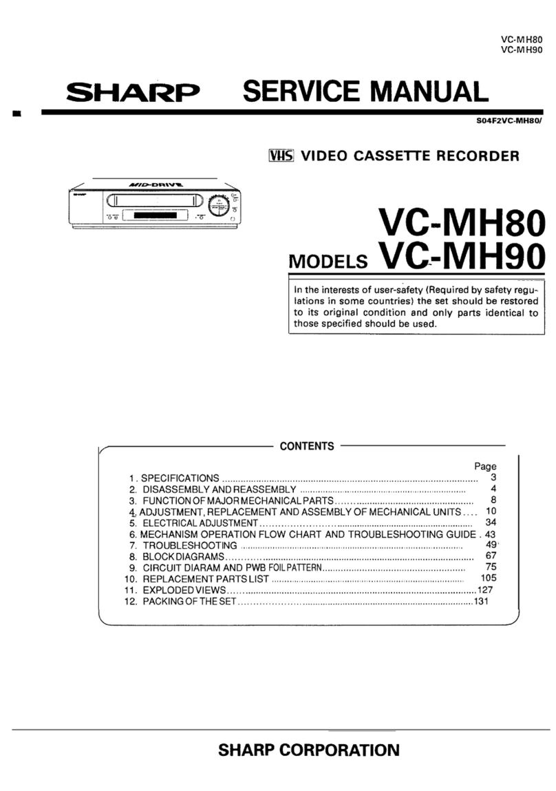 Sharp VC-MH80 User manual Sharp VC-MH80 User manual