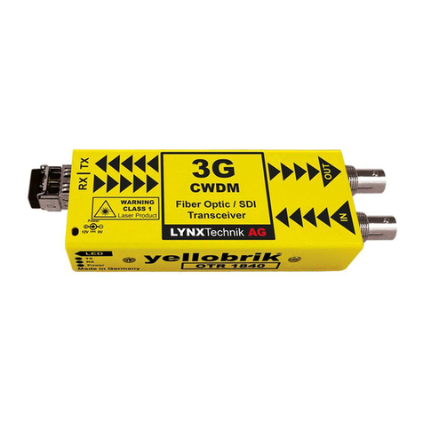 LYNXTechnik Yellobrik OTR 1840 User manual