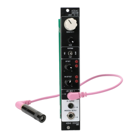 ADDAC System ADDAC308 LIGHT TO CV user guide