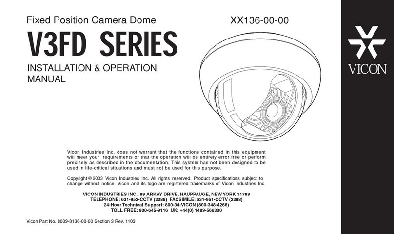 Vicon V3FD Series User manual