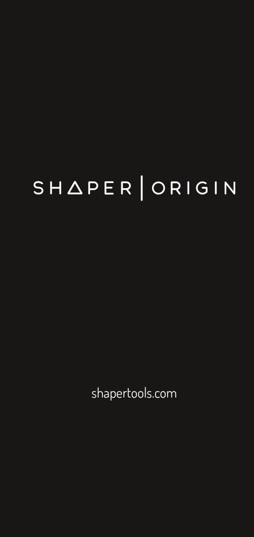 Shaper S01-EN product manual