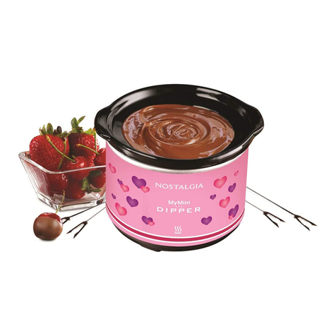 Nostalgia Electrics MyMini Chocolate Dipping Pot Instructions and recipes Nostalgia Electrics MyMini Chocolate Dipping Pot Instructions and recipes
