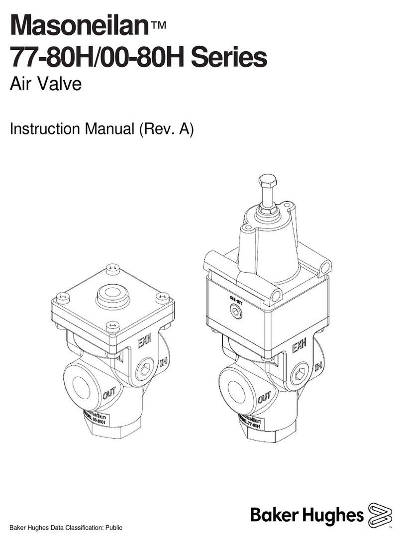 Baker Hughes Masoneilan 77-80H Series instruction manual