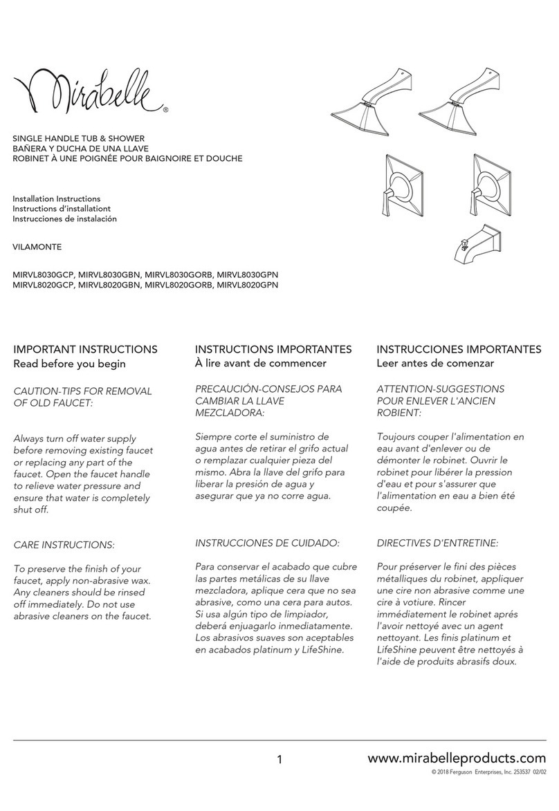 Mirabelle VILAMONTE MIRVL8030GCP User manual