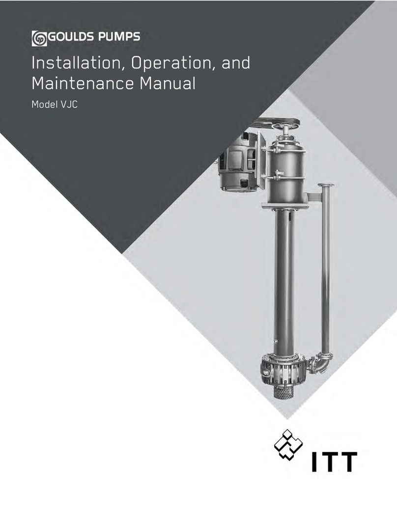 ITT VJC Installation, operation and maintenance manual