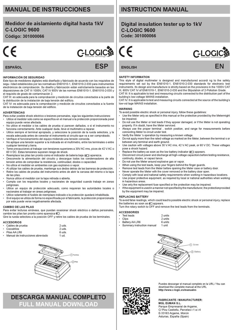 C-LOGIC 9600 User manual