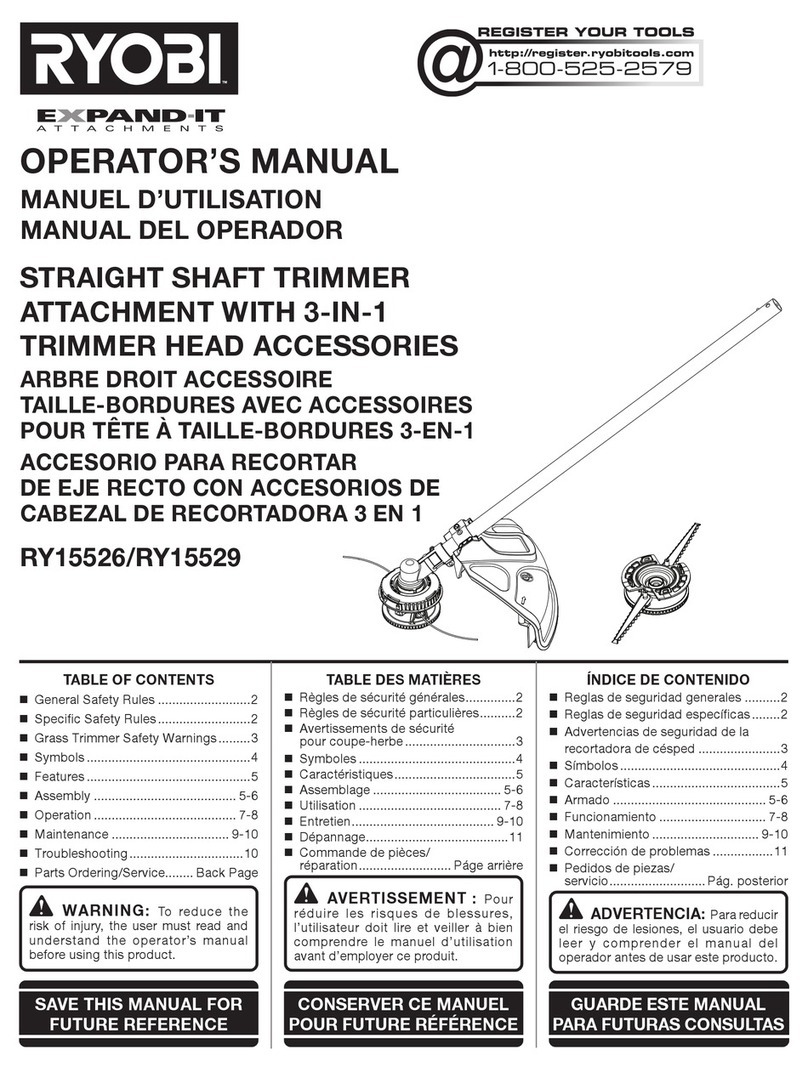 Ryobi EXPAND-IT RY15526 Operator's manual