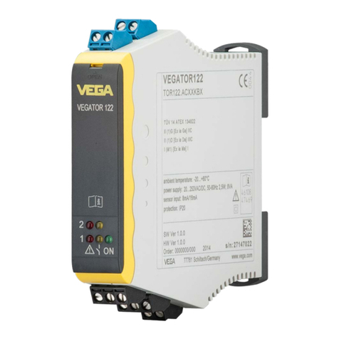 Vega VEGATOR 122 operating instructions