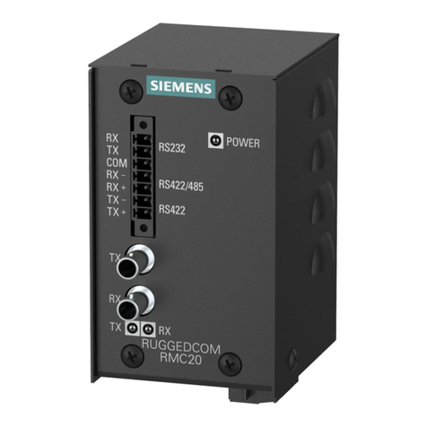 Siemens RUGGEDCOM RMC20 User manual