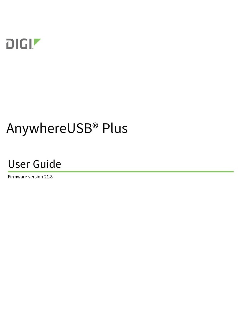 Digi AnywhereUSB Plus User manual Digi AnywhereUSB Plus User manual