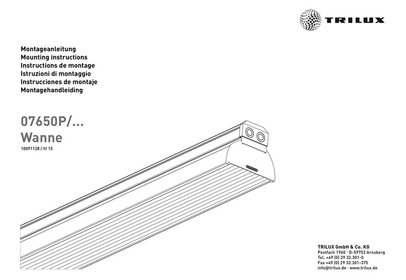 Trilux Wanne 07650P Series User manual