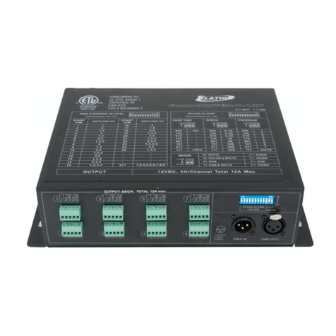 Elation ELAR-DRIVER-8-12V User manual