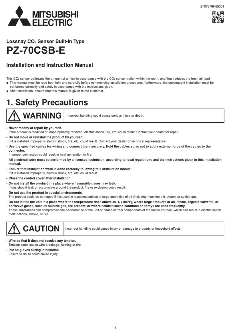 Mitsubishi Electric PZ-70CSB-E Quick guide