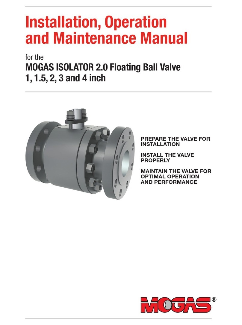 MOGAS ISOLATOR 2.0 Installation, operation and maintenance manual