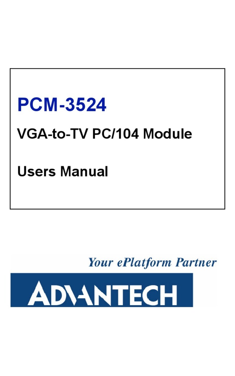 Advantech PCM-3524 User manual