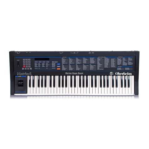 Oberheim Matrix-6 Service manual