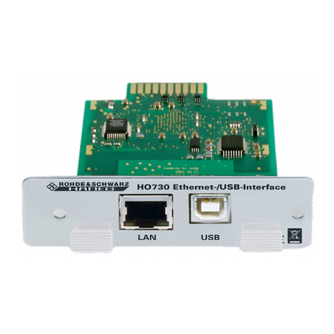 Hameg HO730 Installation guidelines