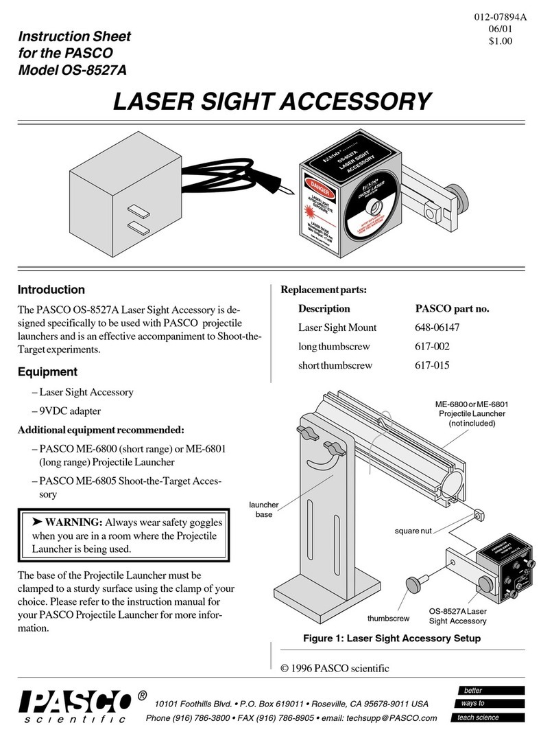 PASCO OS-8527A User manual