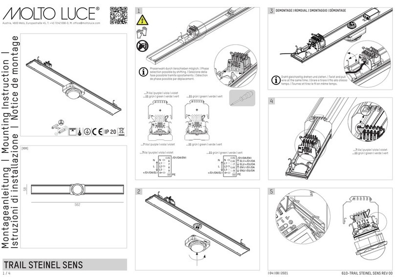 MOLTO LUCE 610 Mounting instruction