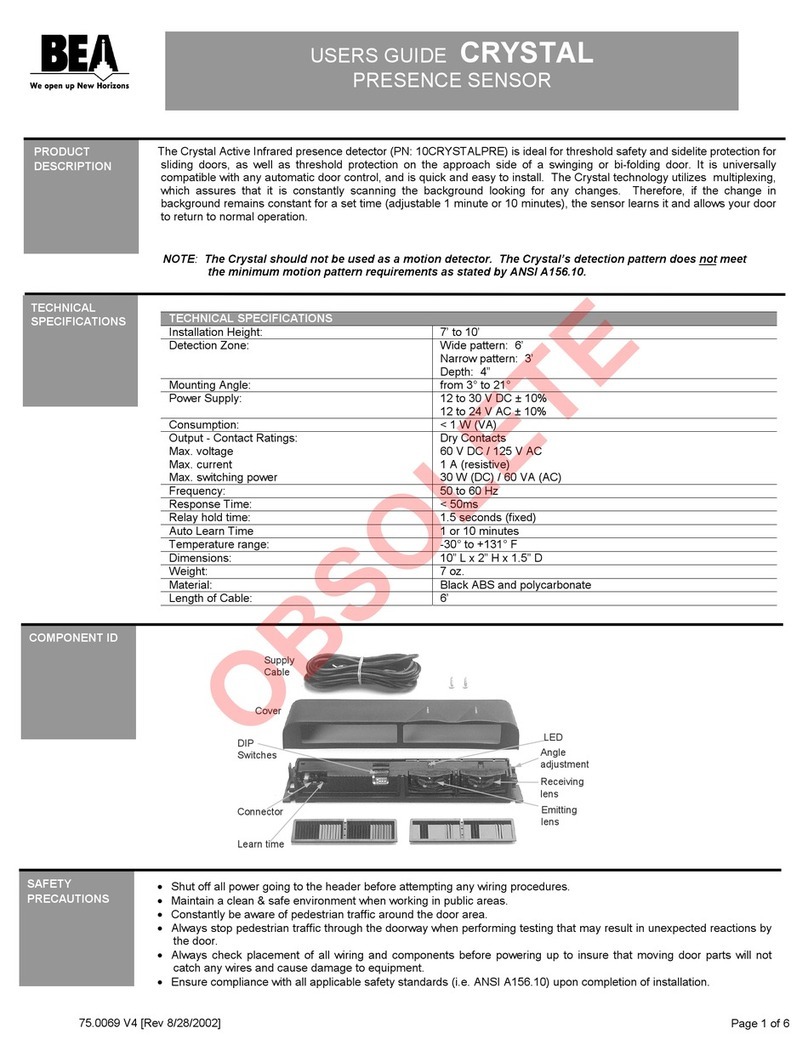 BEA CRYSTAL User manual BEA CRYSTAL User manual