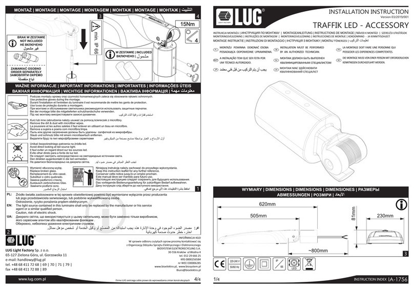 LUG TRAFFIK LED User manual