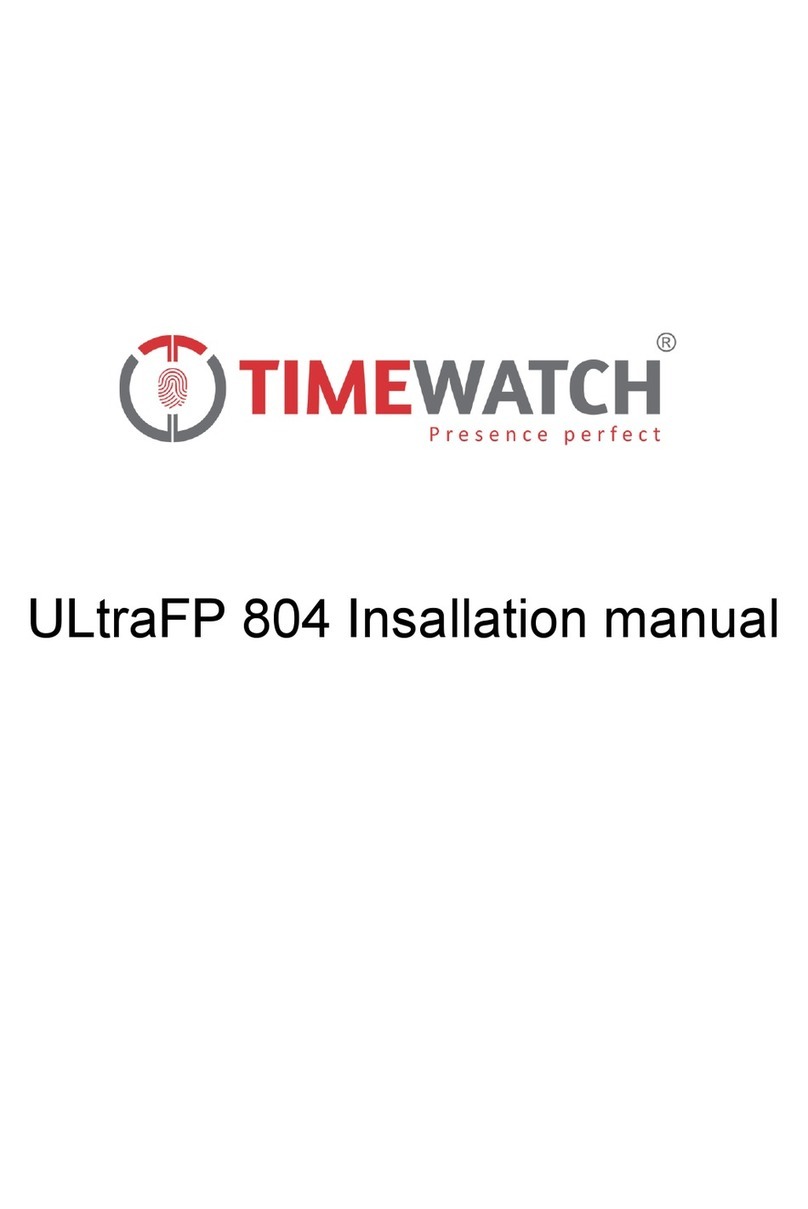 Timewatch ULTraFP 804 Series instruction manual