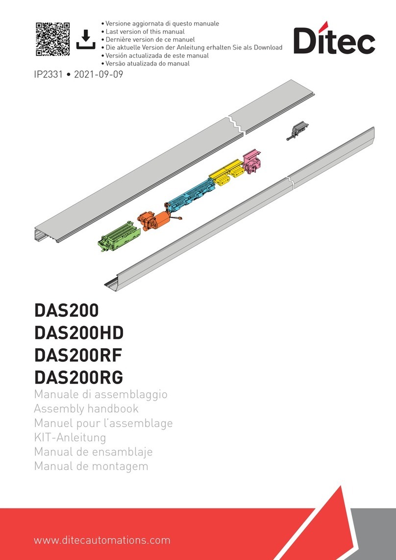 DITEC DAS200 User manual