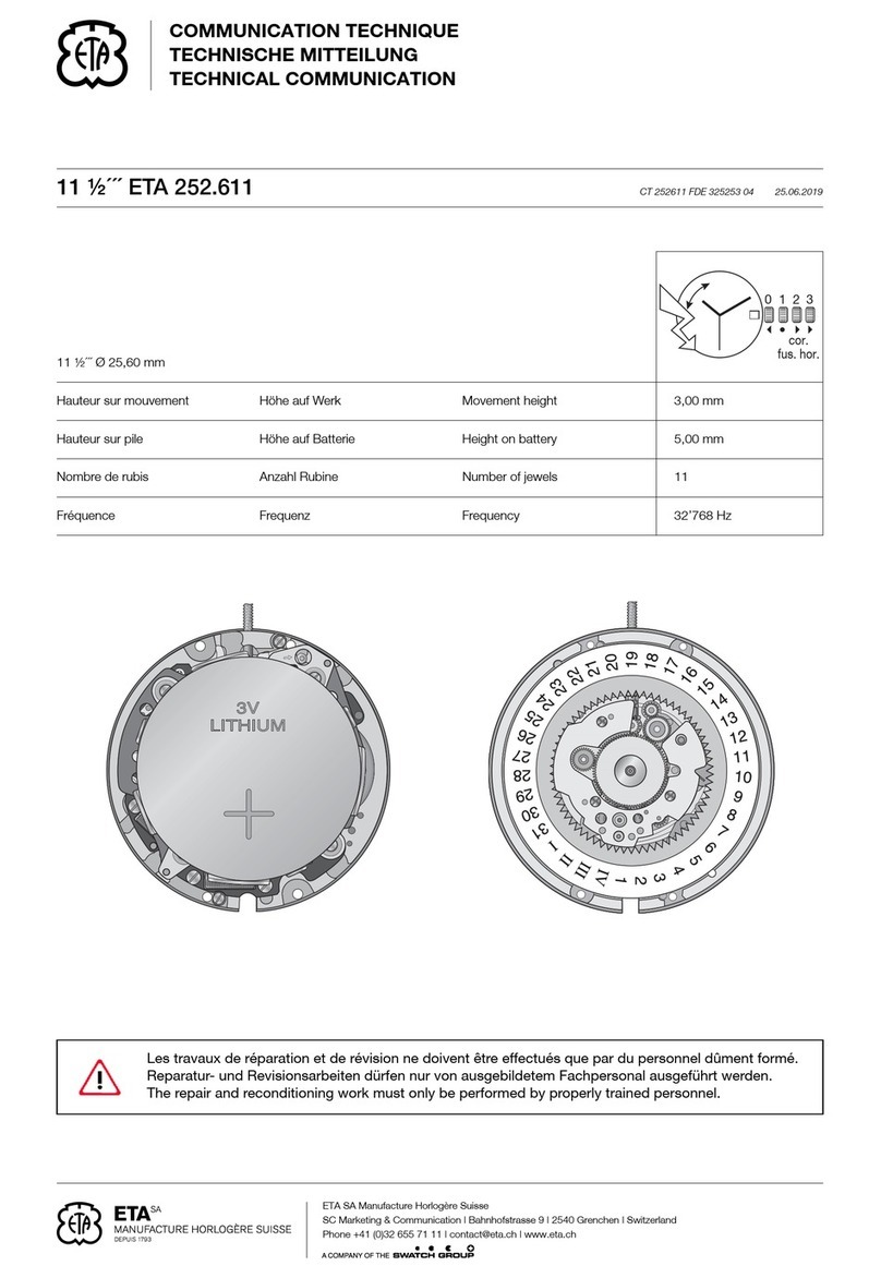 Swatch 3V LITHIUM Use and care manual