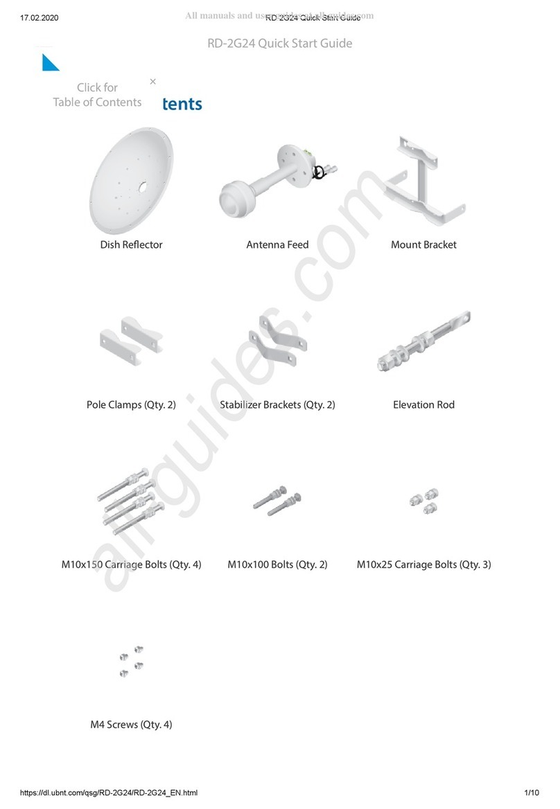 Ubiquiti RocketDish RD-2G24 User manual