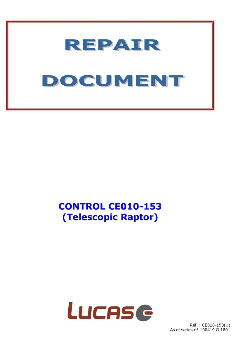 LUCAS CONTROL CE010-153 User manual