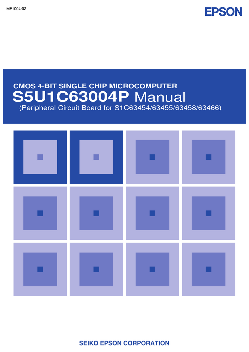 Epson S 1C63 Series User manual