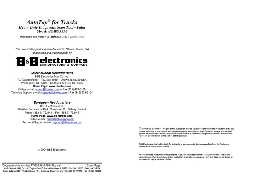 B&B Electronics AutoTap for Trucks manual