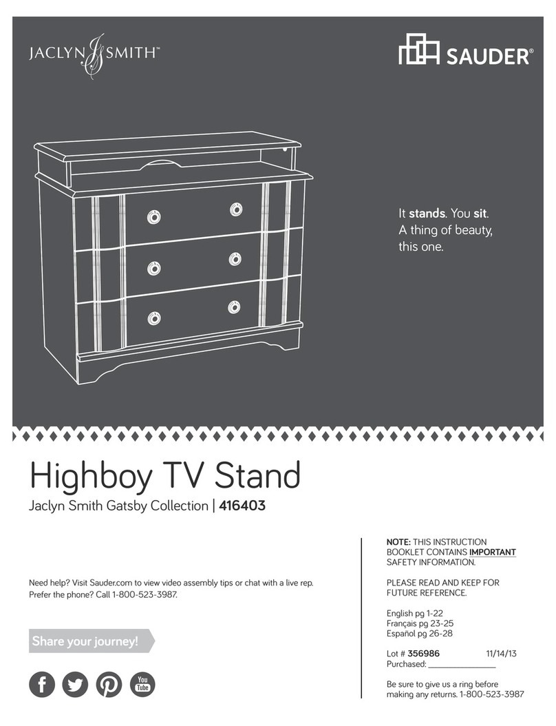 Sauder Jaclyn Smith Gatsby 416403 User manual Sauder Jaclyn Smith Gatsby 416403 User manual