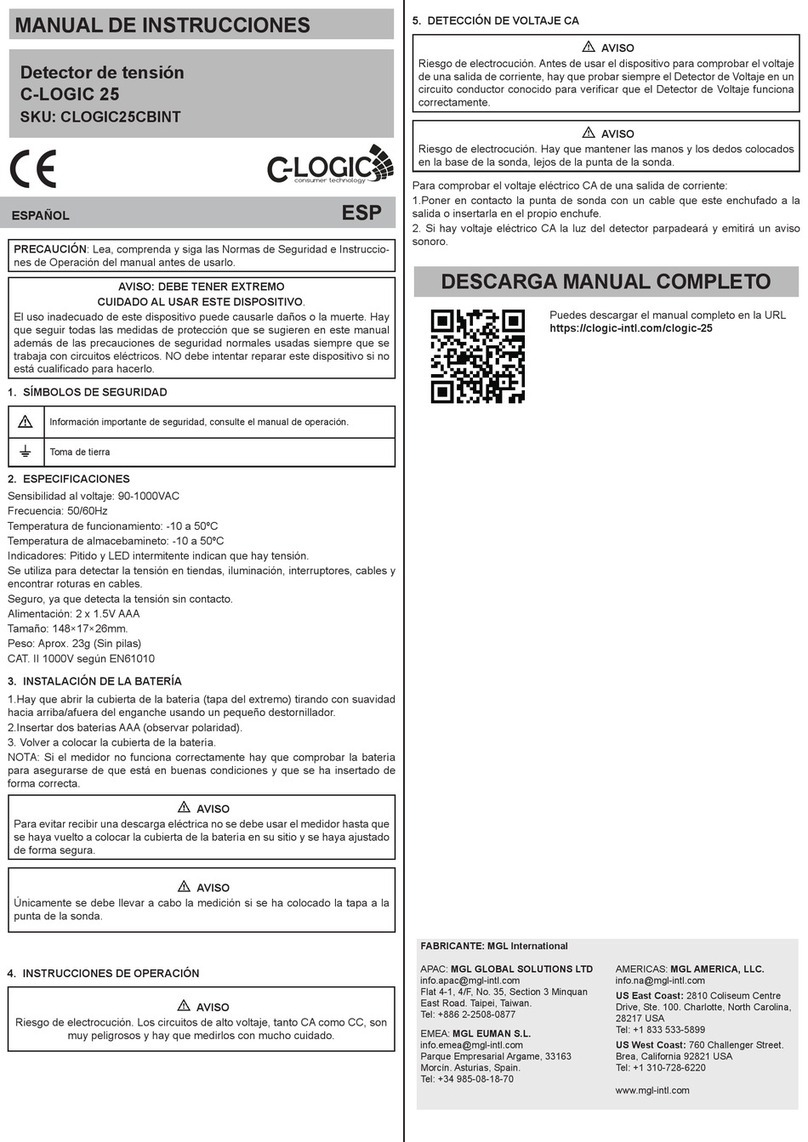 Mgl C-LOGIC 25 instruction manual