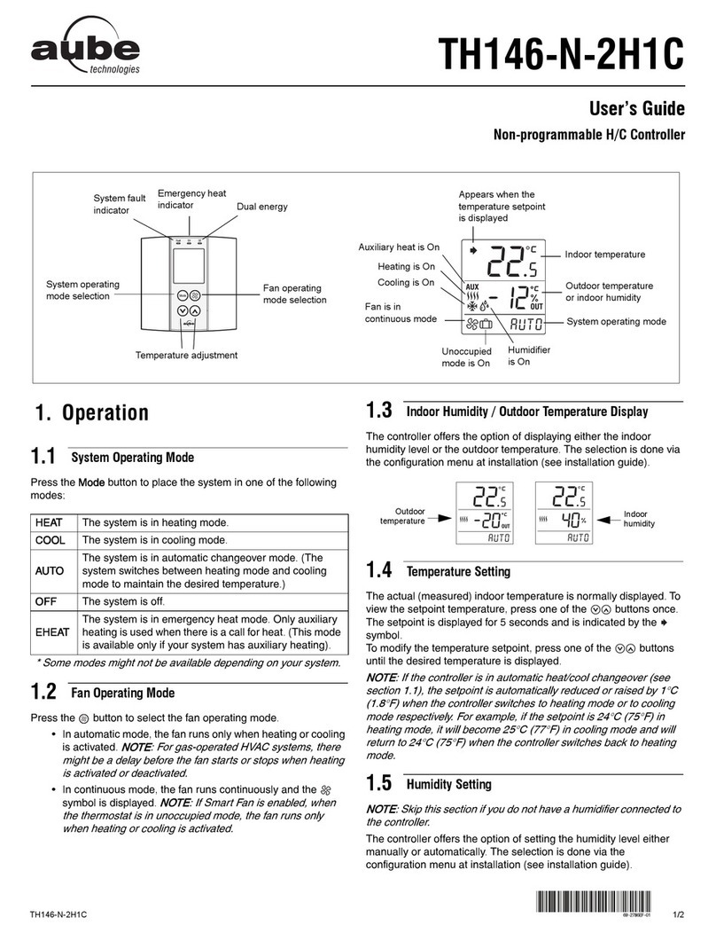 Aube Technologies TH146-N-2H1C User manual