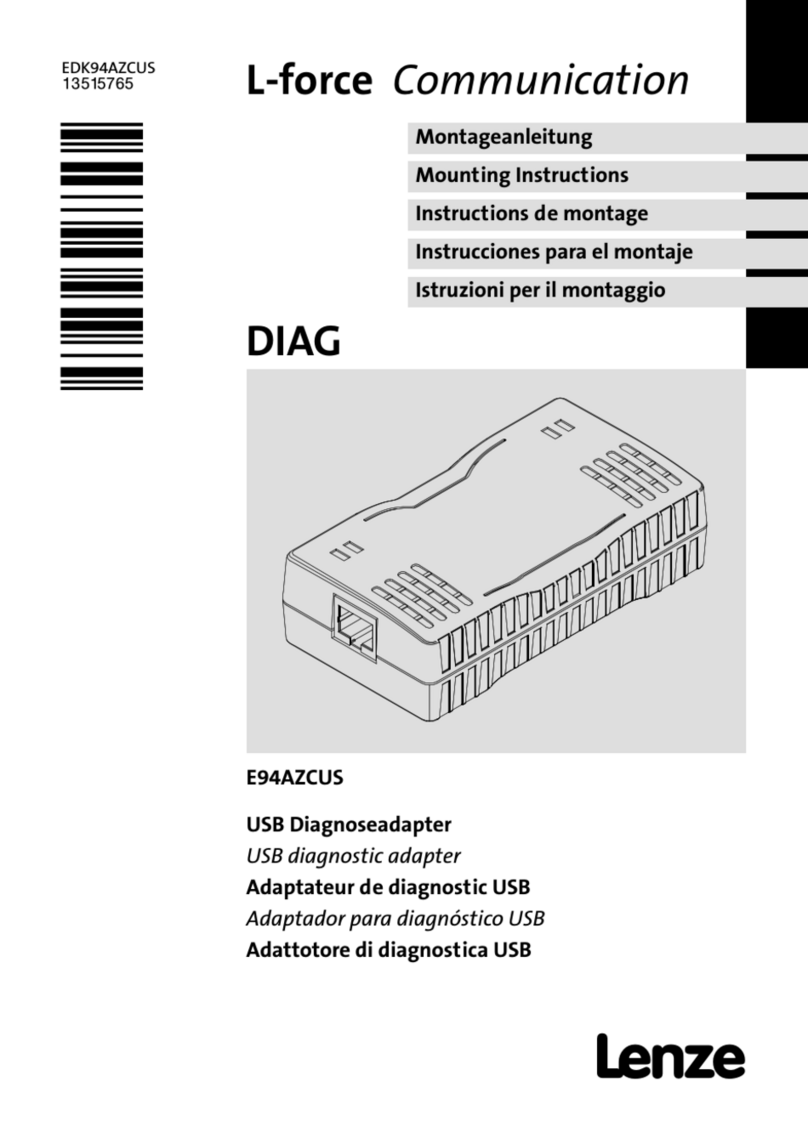 Lenze DIAG E94AZCUS User manual