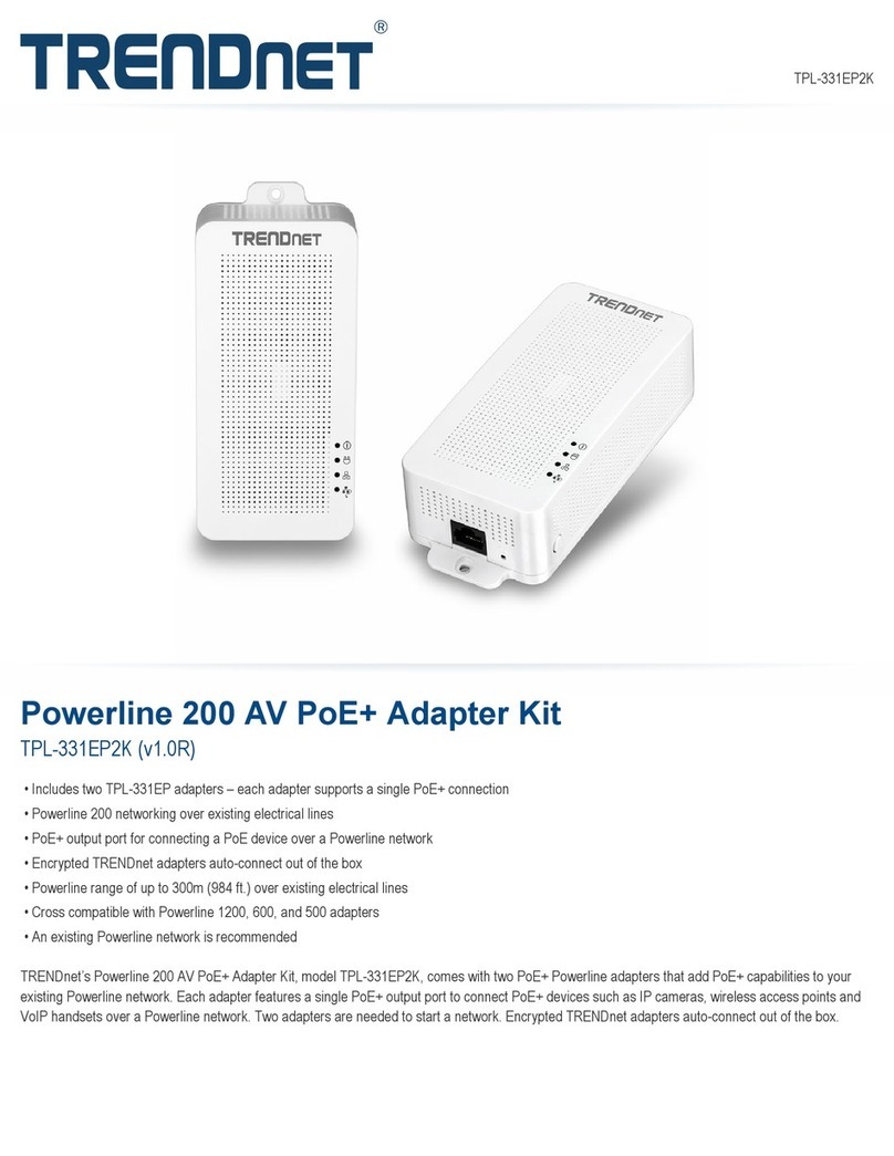 TRENDnet TPL-331EP2K User manual