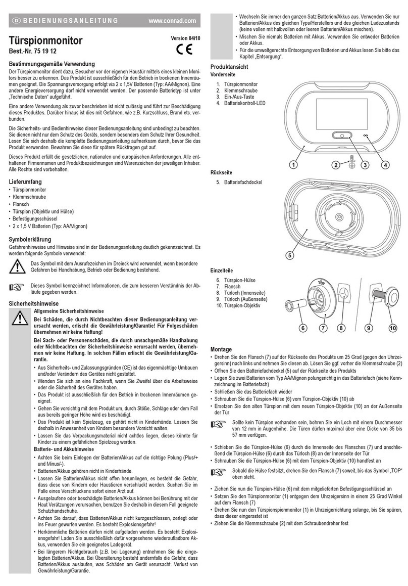 Conrad 75 19 12 User manual