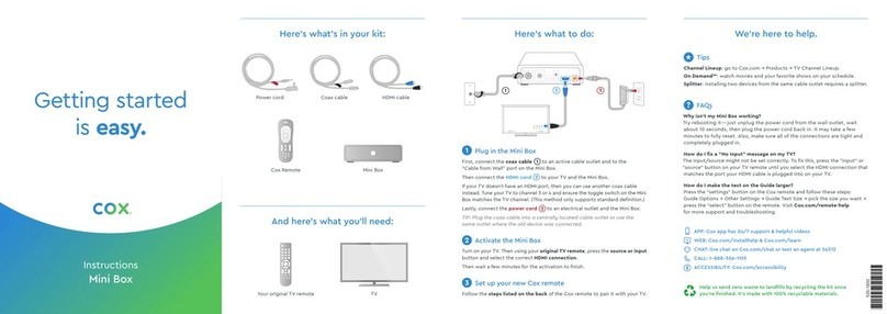 COX mini box instructions