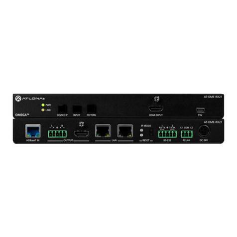 Panduit Atlona Omega AT-OME-RX21 manual