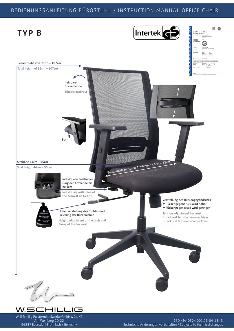 W.Schillig TYP B User manual W.Schillig TYP B User manual