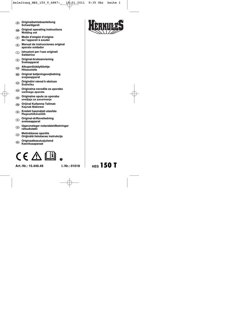 HERKULES HES 150 T User manual